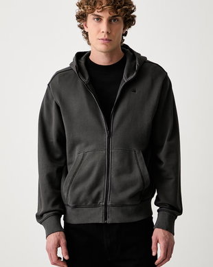 G-Star hanorac cu fermoar pentru bărbați din bumbac Unit washed full zip hdd