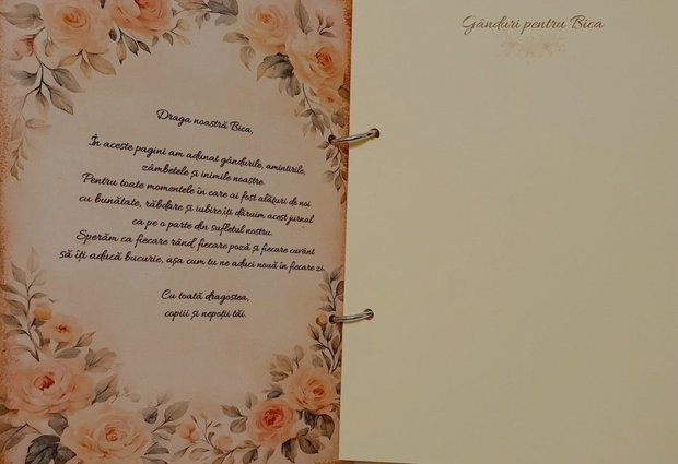 Album personalizat pentru bunică | Cadou handmade