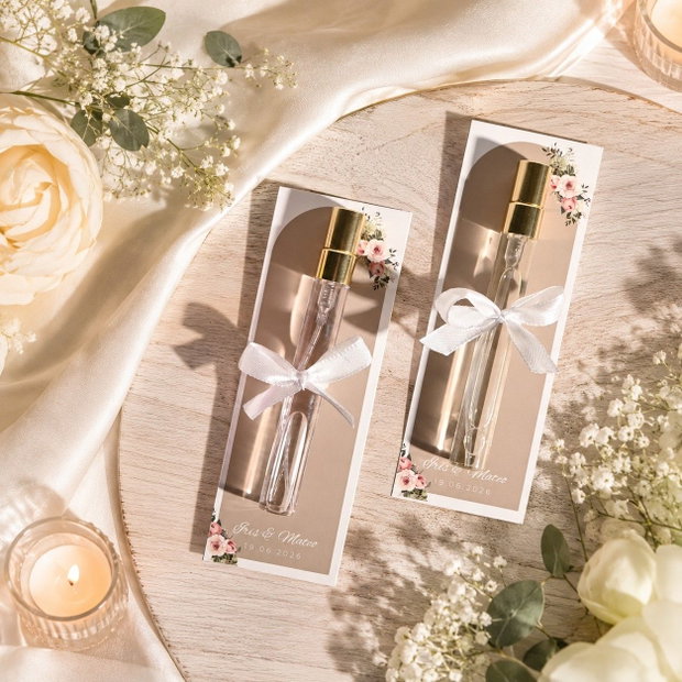 Mărturie de nuntă sticluță cu parfum - Kandor Special Gifts