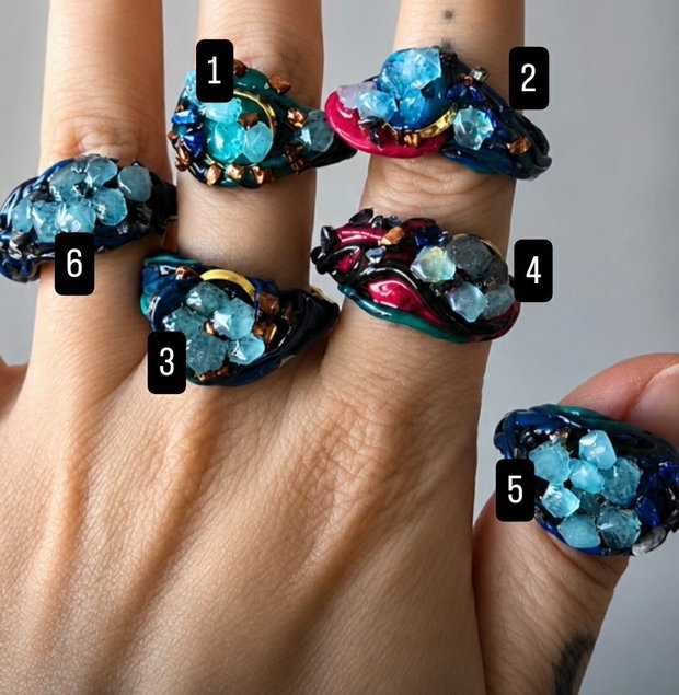Inel reglabil "Fairy Crystal"