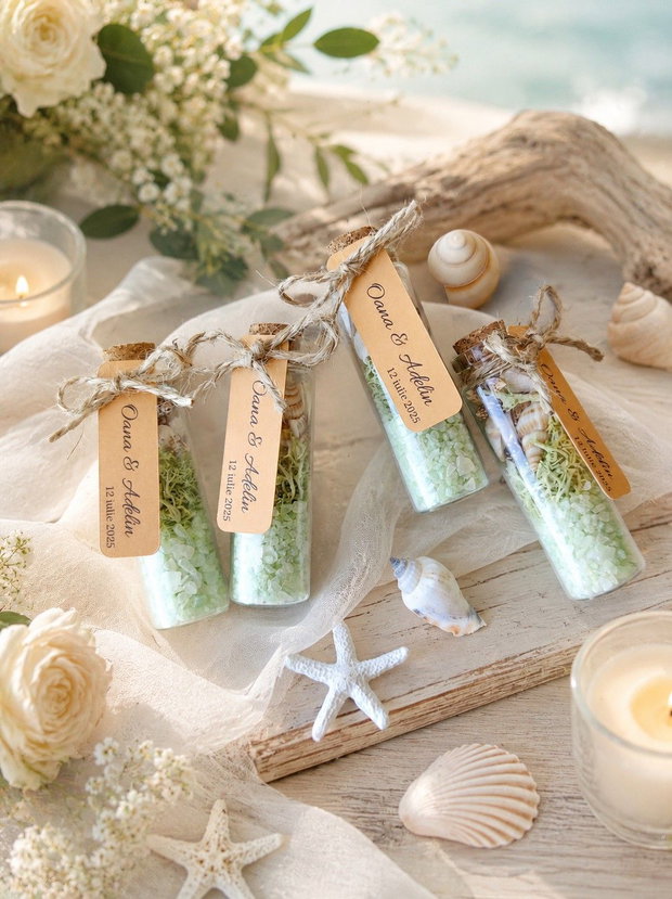 Mărturii nuntă tematică marină, nuanță olive | Kandor Special Gifts