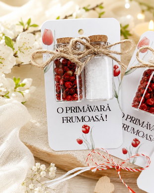 Mărțișor Sticluțe cu sare și piper roșu, Kandor Special Gifts