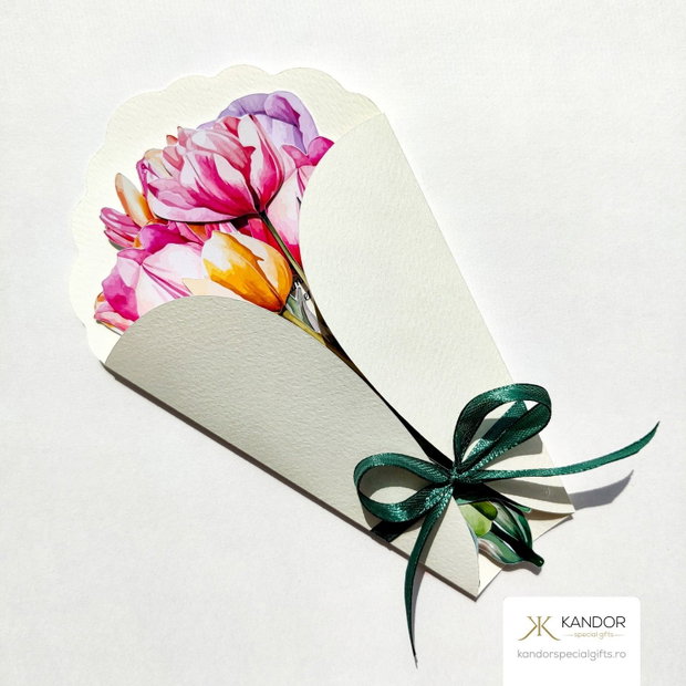 Felicitare model floral 3D - Kandor Specia Gifts
