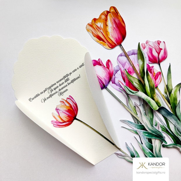 Felicitare model floral 3D - Kandor Specia Gifts