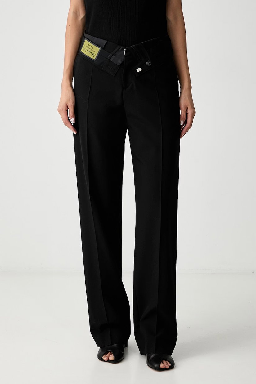MM6 Maison Margiela pantaloni pentru femei cu lână