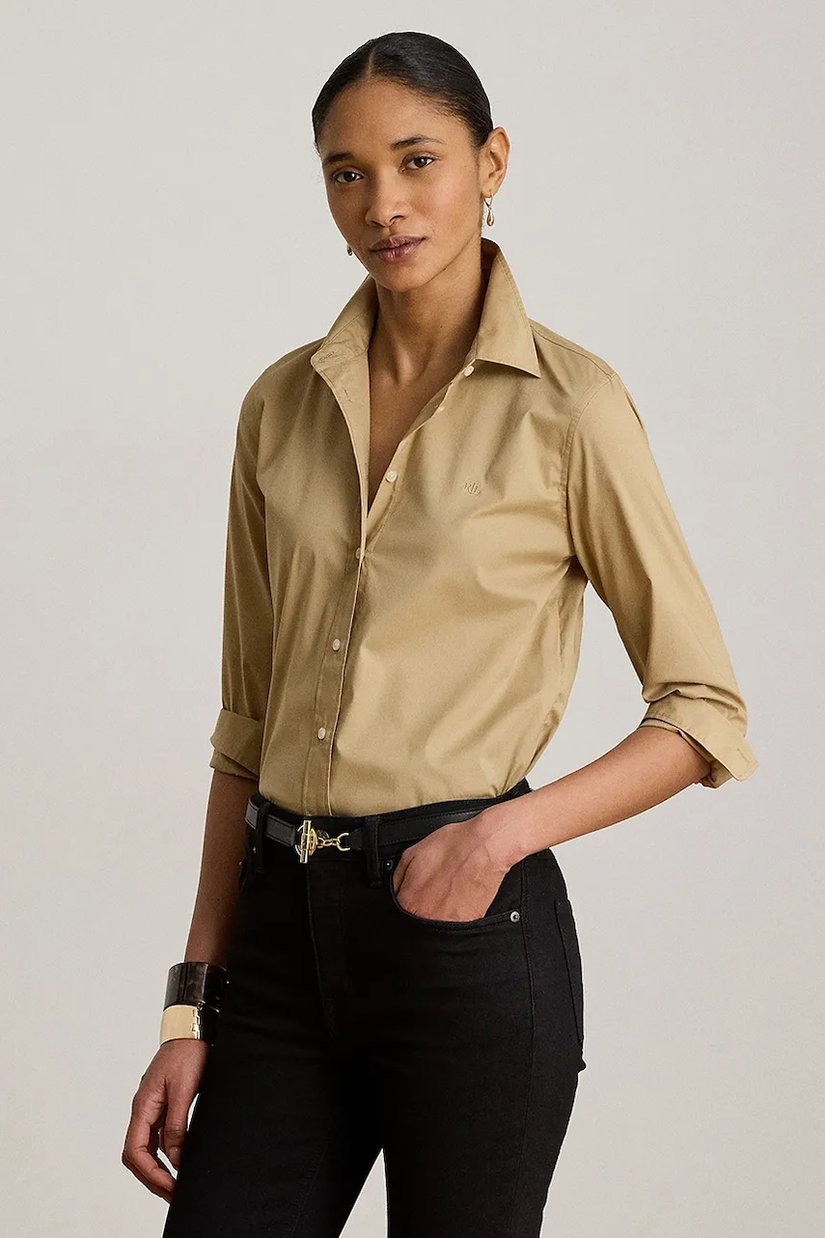 Lauren Ralph Lauren cămașă pentru femei cu bumbac