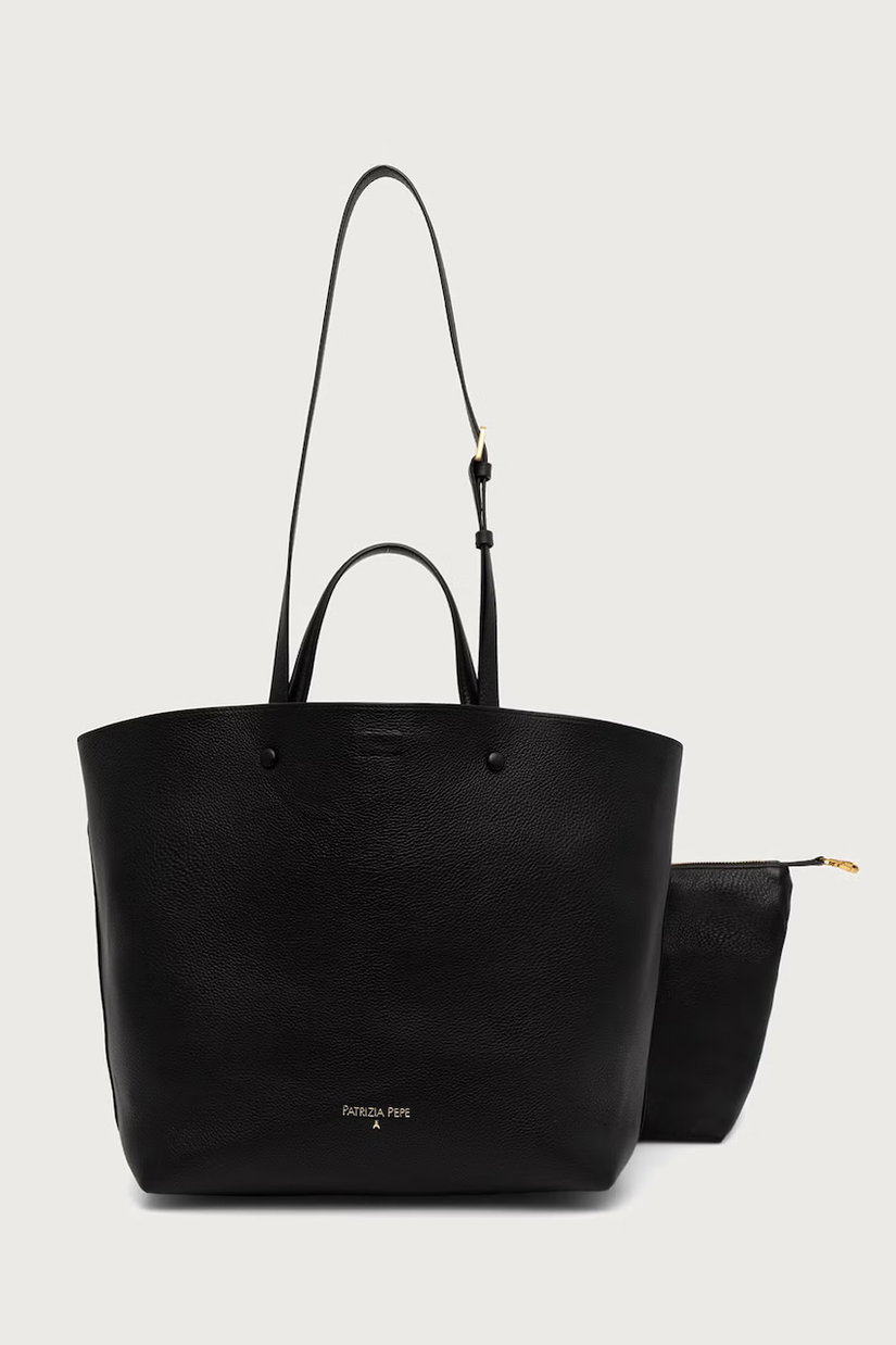 Patrizia Pepe geantă shopper pentru femei din piele