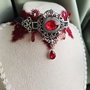Colier choker gothic victorian dantela