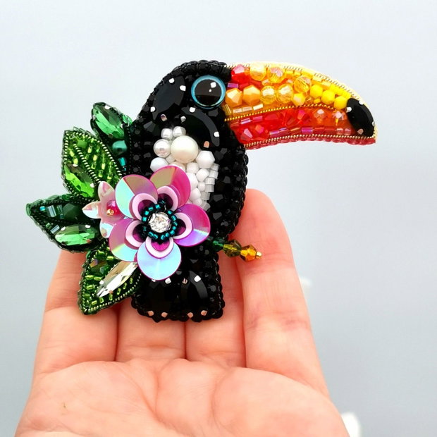 Broșă pasărea Tucan  - The Bird of Tucaloha