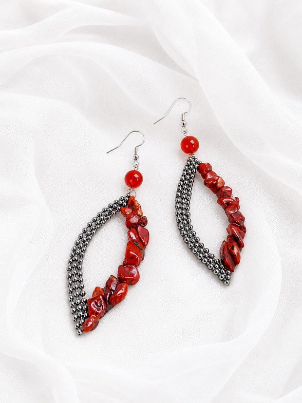 Set bijuterii- Coral rosu 02327