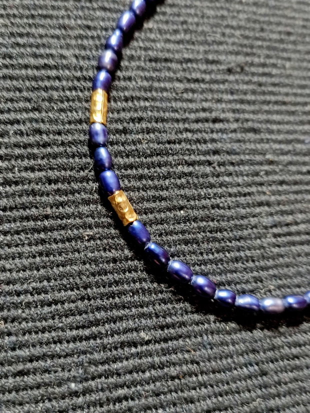 Colier vermeil perle naturale de cultura conector ramura argint placat cu aur minimalist asimetric boho chic trendy