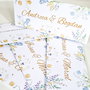 Plic nunta sau botez cu flori pastel