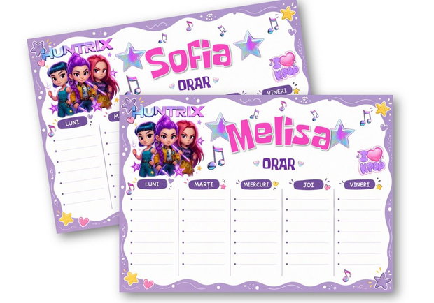 Set școlar K-pop personalizat