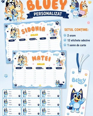 Set școlar personalizat Bluey