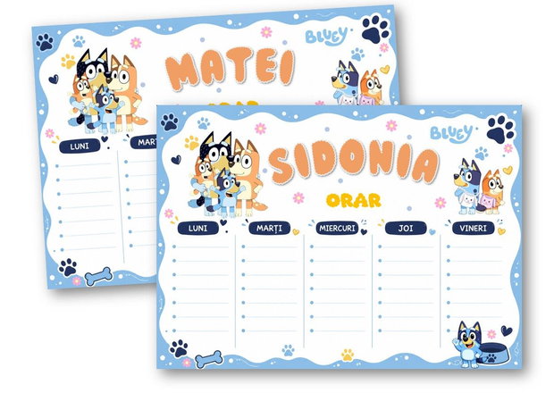 Set școlar personalizat Bluey