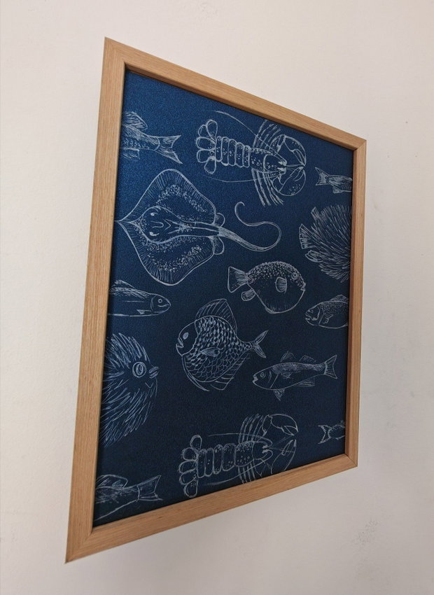 Tablou ilustratie "Deep B L U E"