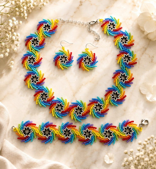 Set spirala colorat