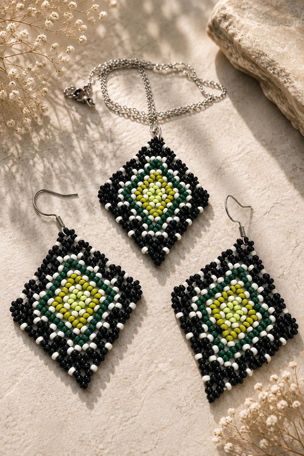 Set romb verde