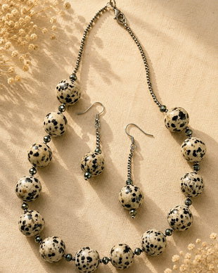 Set din jasp dalmatian