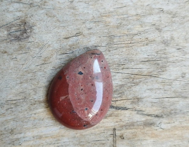Cabochon jasp rosu, 40x30 mm