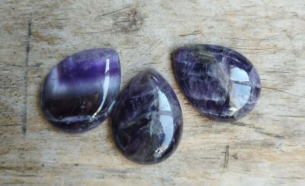 Cabochon ametist, 40x30 mm