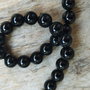Onix negru, 10 mm - sirag aprox 39 cm