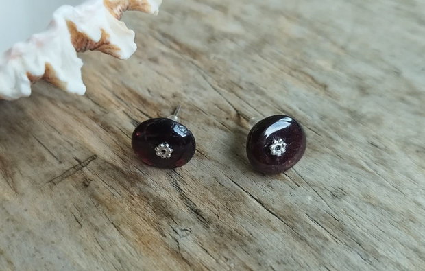 Cercei granat