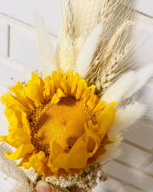 Golden Promise-Lumânări de nuntă cu floarea soarelui criogenată