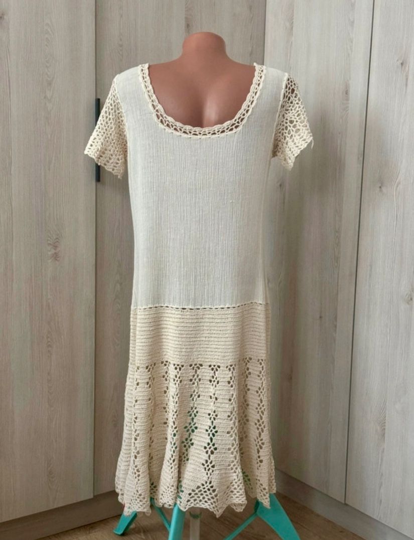 Rochie croșetată macrame mărime M/L/XL