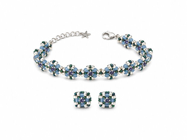 Set bijuterii handmade Blue Blossom