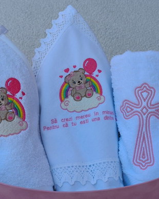 Trusou botez personalizat  realizat cu drag pentru un moment unic