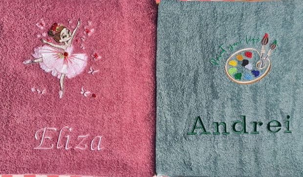 Prosop de lux personalizat cu broderie
