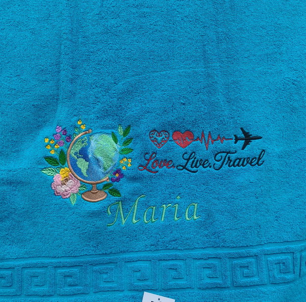 Prosop de lux personalizat cu broderie