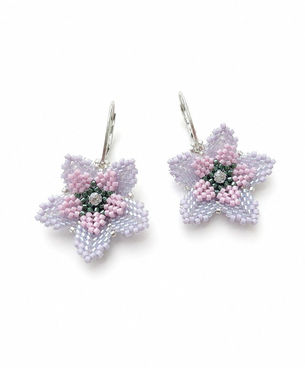 Cercei handmade Floare de Lavandă
