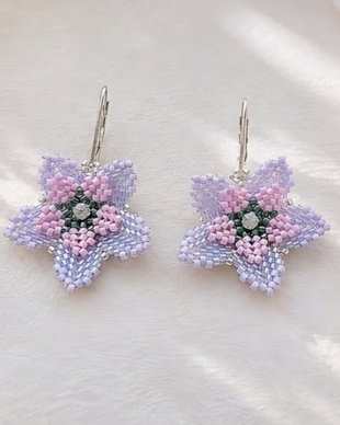 Cercei handmade Floare de Lavandă