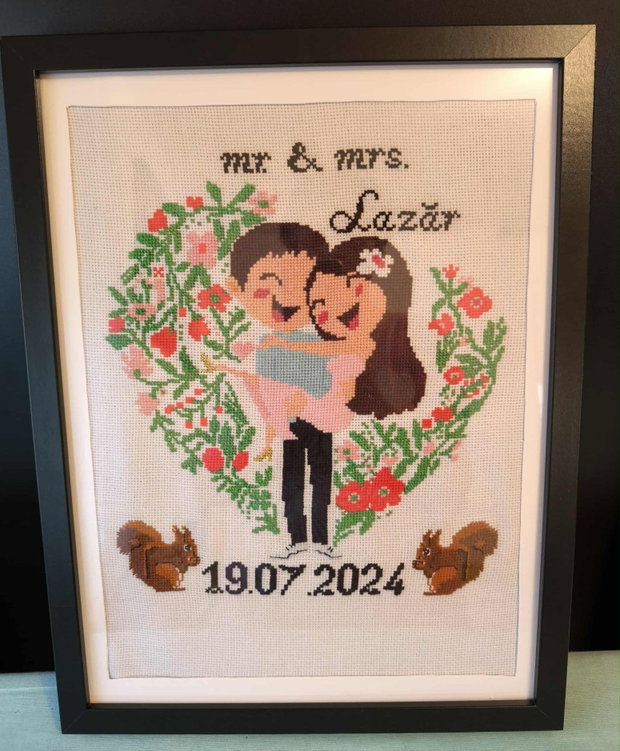 Tablou brodat personalizat