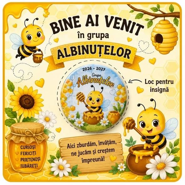 Insigne personalizate pentru grupele de grădiniță