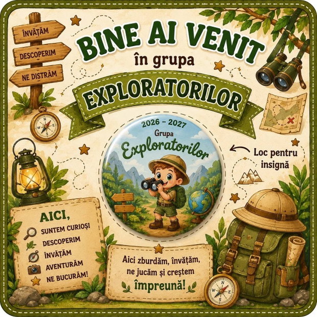 Insigne personalizate pentru grupele de grădiniță