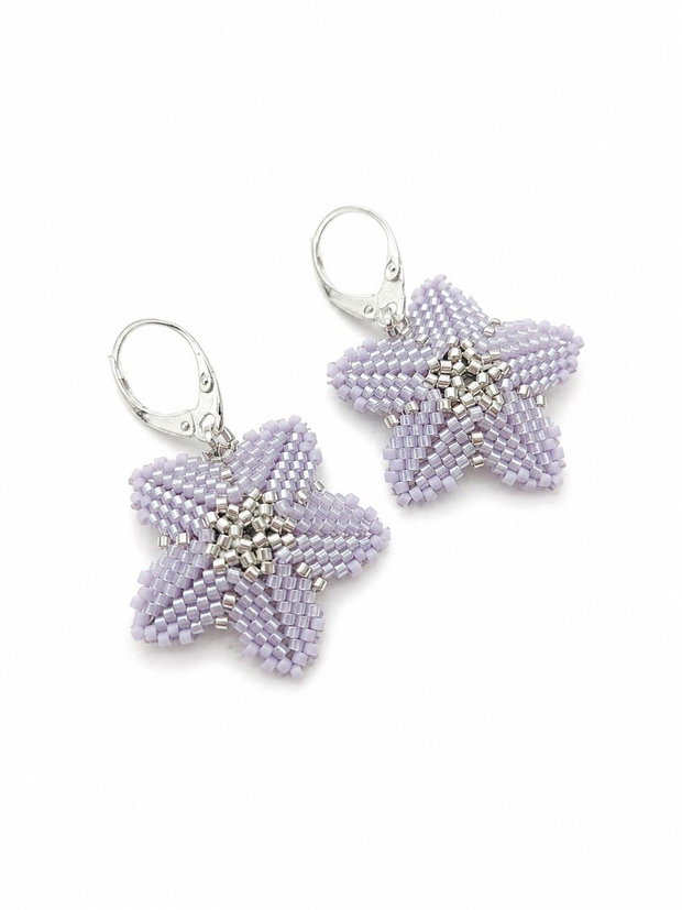 Cercei handmade Floare de Lavandă