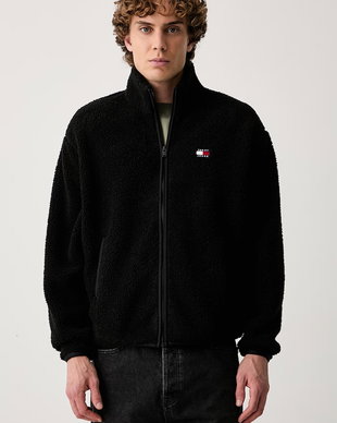 Tommy Jeans hanorac cu fermoar pentru bărbați din polar