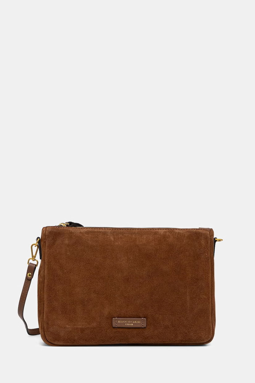 Gianni Chiarini geantă crossbody pentru femei din piele întoarsă NORA POUCH