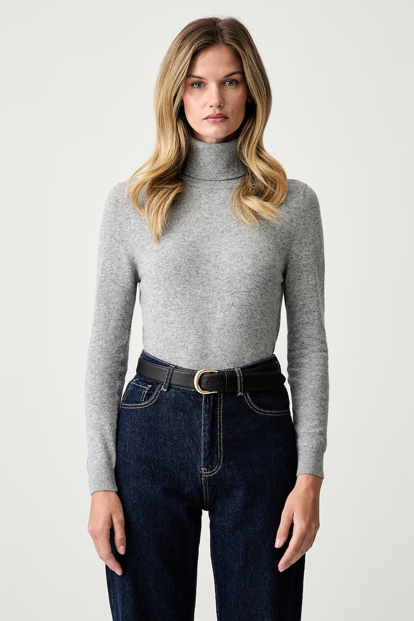 Barbour pulover cu guler înalt de damă din lână Pendle Roll