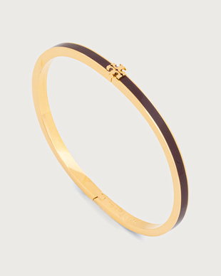 Tory Burch brățară pentru femei din alamă emailată Thin Icon
