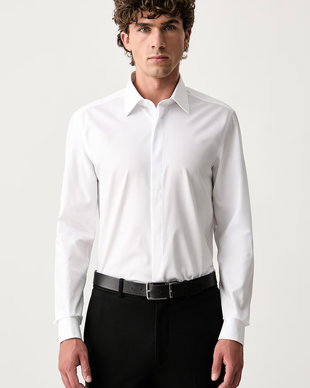 BOSS cămașă pentru bărbați din bumbac H-HANK-TUX1-B1-C-263