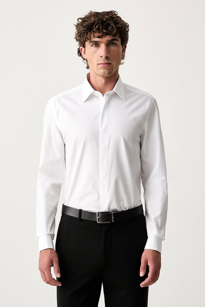 BOSS cămașă pentru bărbați din bumbac H-HANK-TUX1-B1-C-263