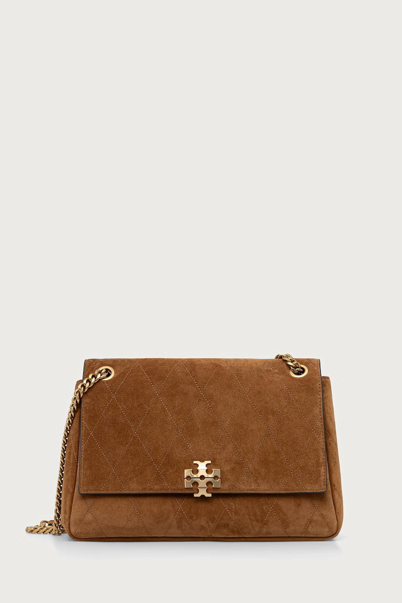 Tory Burch geantă pentru femei din piele întoarsă Charlie