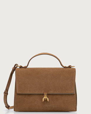 Patrizia Pepe geantă crossbody pentru femei din piele întoarsă