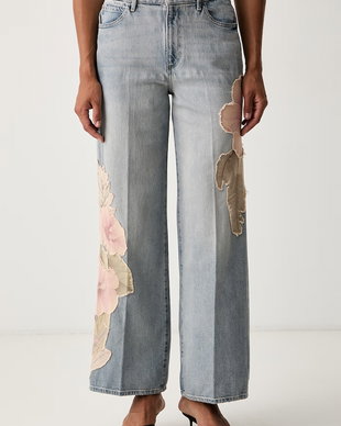 Guess blugi wide leg pentru femei REY