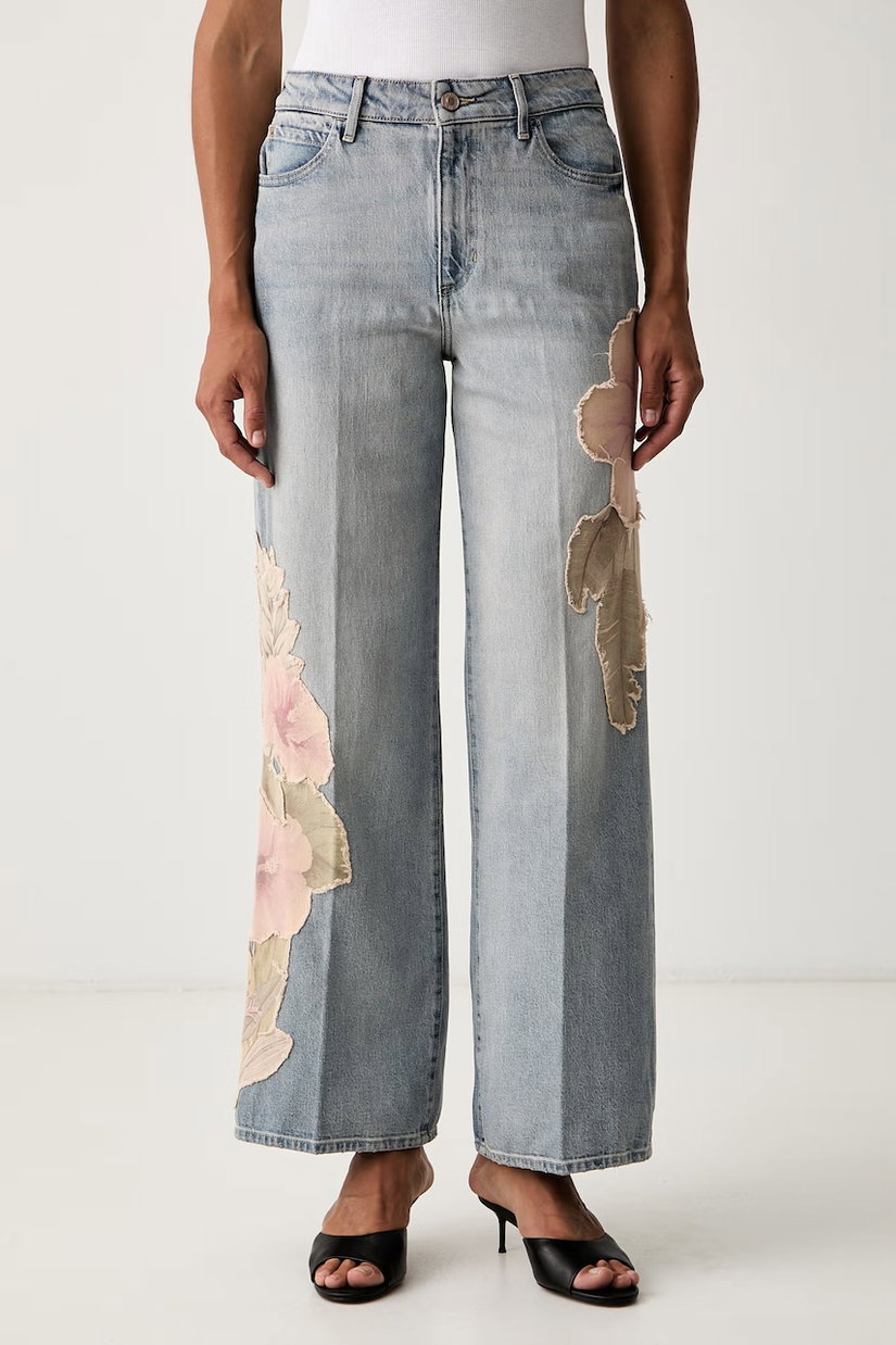 Guess blugi wide leg pentru femei REY