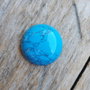 Cabochon turcoaz reconstituit, 25 mm